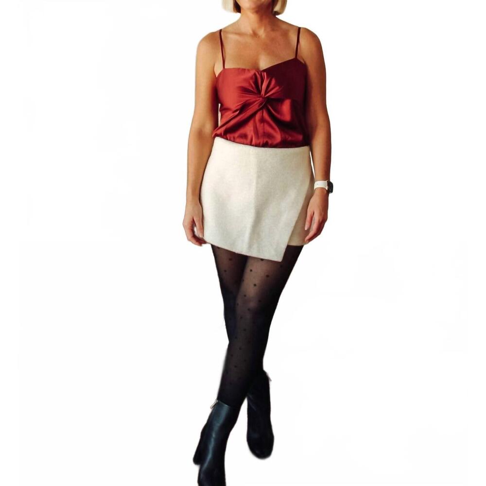 NEW SUNDAY EDITION twist front cami in red